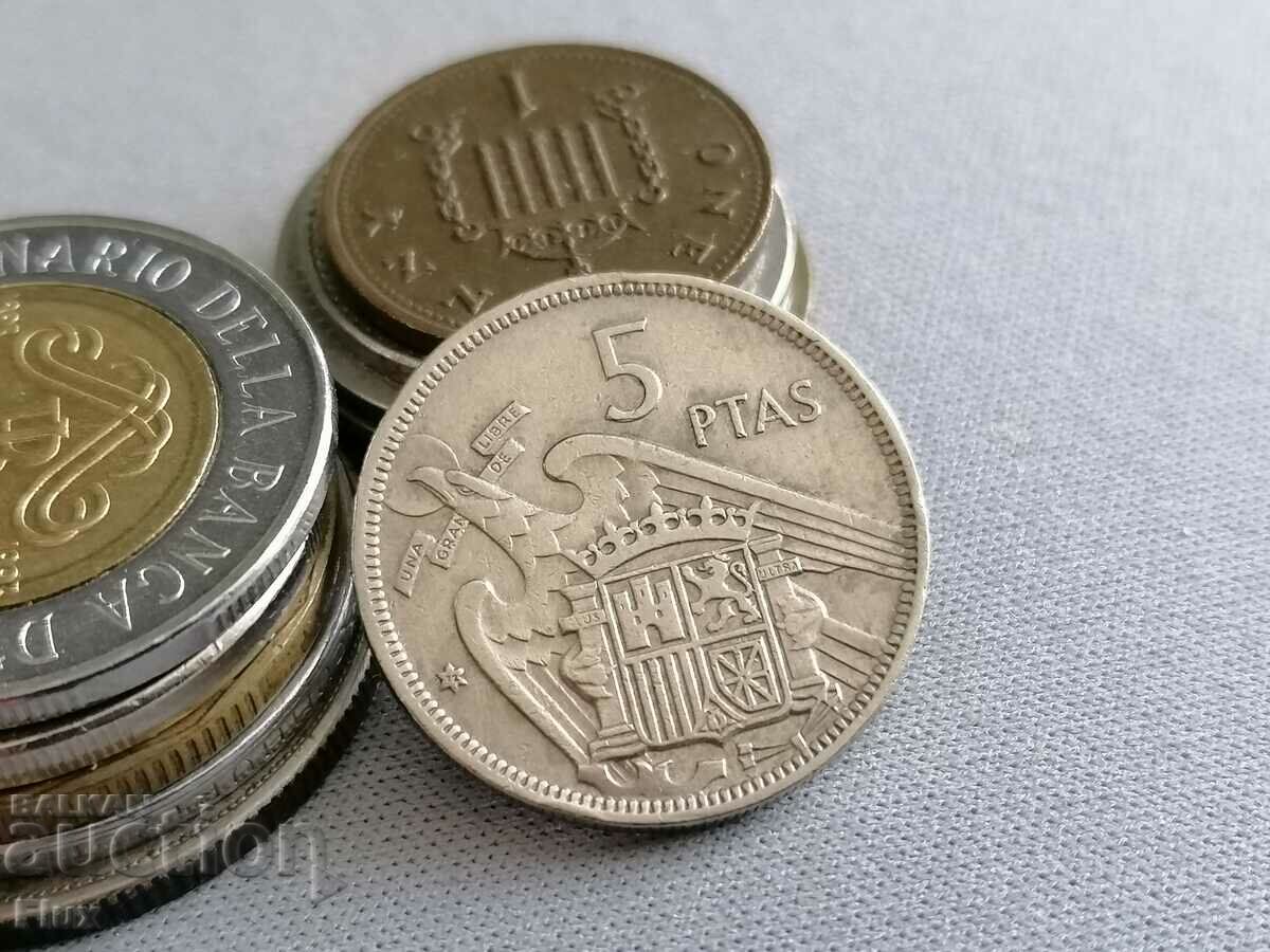 Monede - Spania - 5 pesetas | 1957.