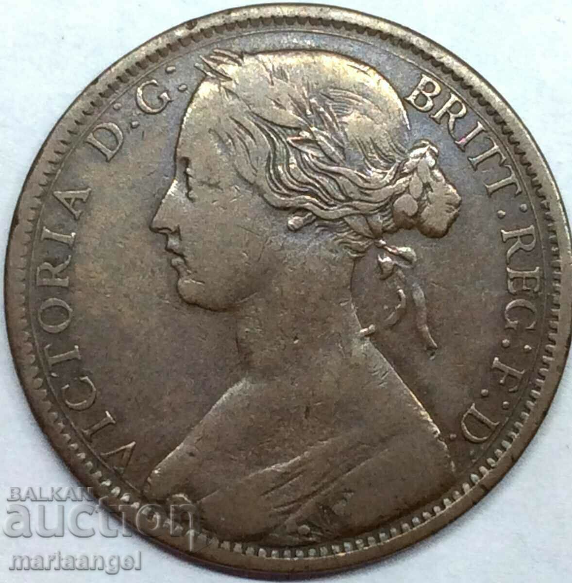 Marea Britanie 1 penny 1862 30mm - destul de rar!