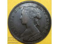 Marea Britanie 1/2 Penny 1860 Victoria
