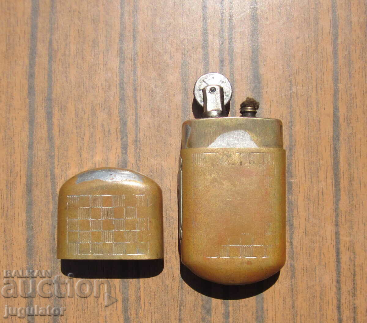 antique bronze working petrol lighter from the 1930s - 5