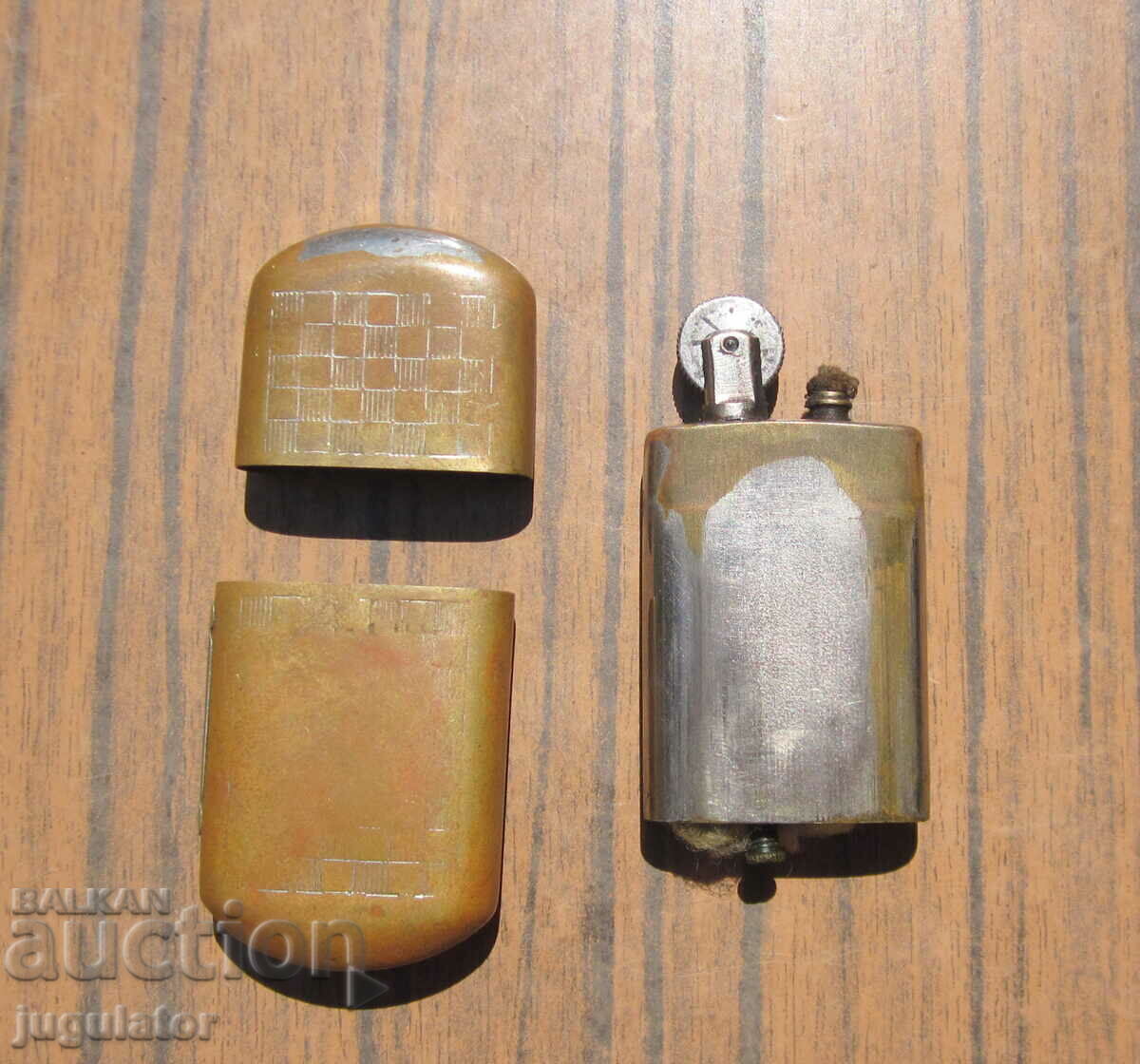 antique bronze working petrol lighter from the 1930s - 6