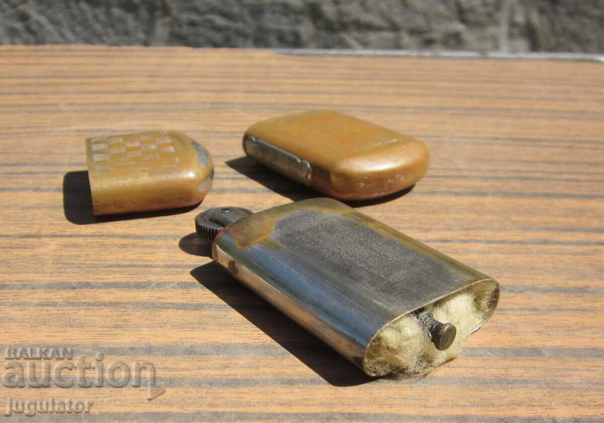 antique bronze working petrol lighter from the 1930s - 7