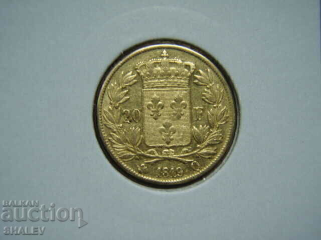 Livrarea 20 franci 1819 Q Franța - AU (aur) Livrarea 20 franci 1819 Q Franța - AU (aur)
