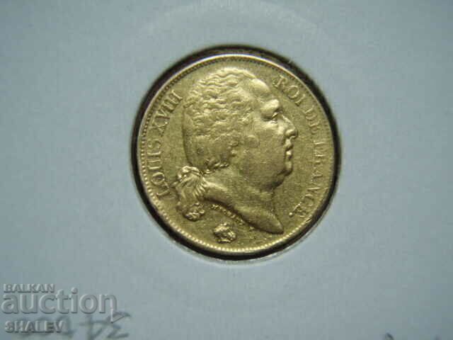 20 franci 1819 Q Franța - AU (aur) - 6 20 franci 1819 Q Franța - AU (aur) - 6