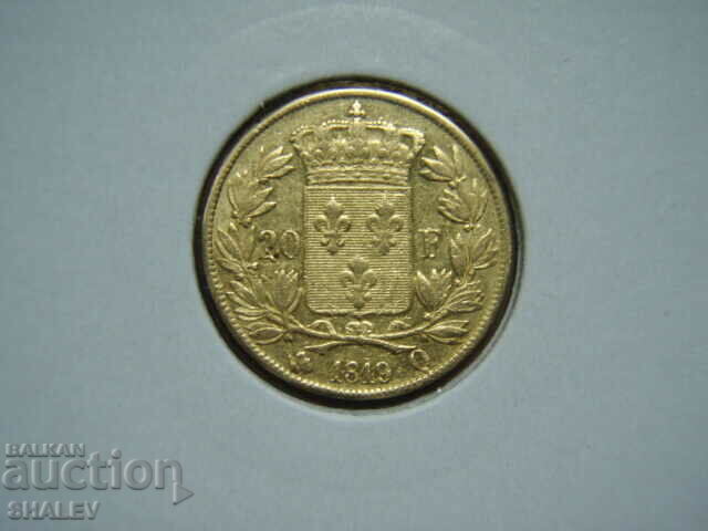 20 Francs 1819 Q France - AU (Gold)