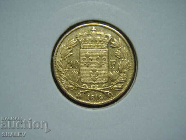 20 Francs 1819 Q France - AU (Gold) 20 Francs 1819 Q France - AU (Gold)