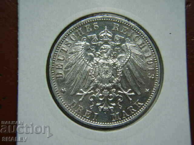 3 Mark 1913 E Saxony (Germany) Saxony / Germany - AU με τιμή € 58.89 | 115.18 BGN