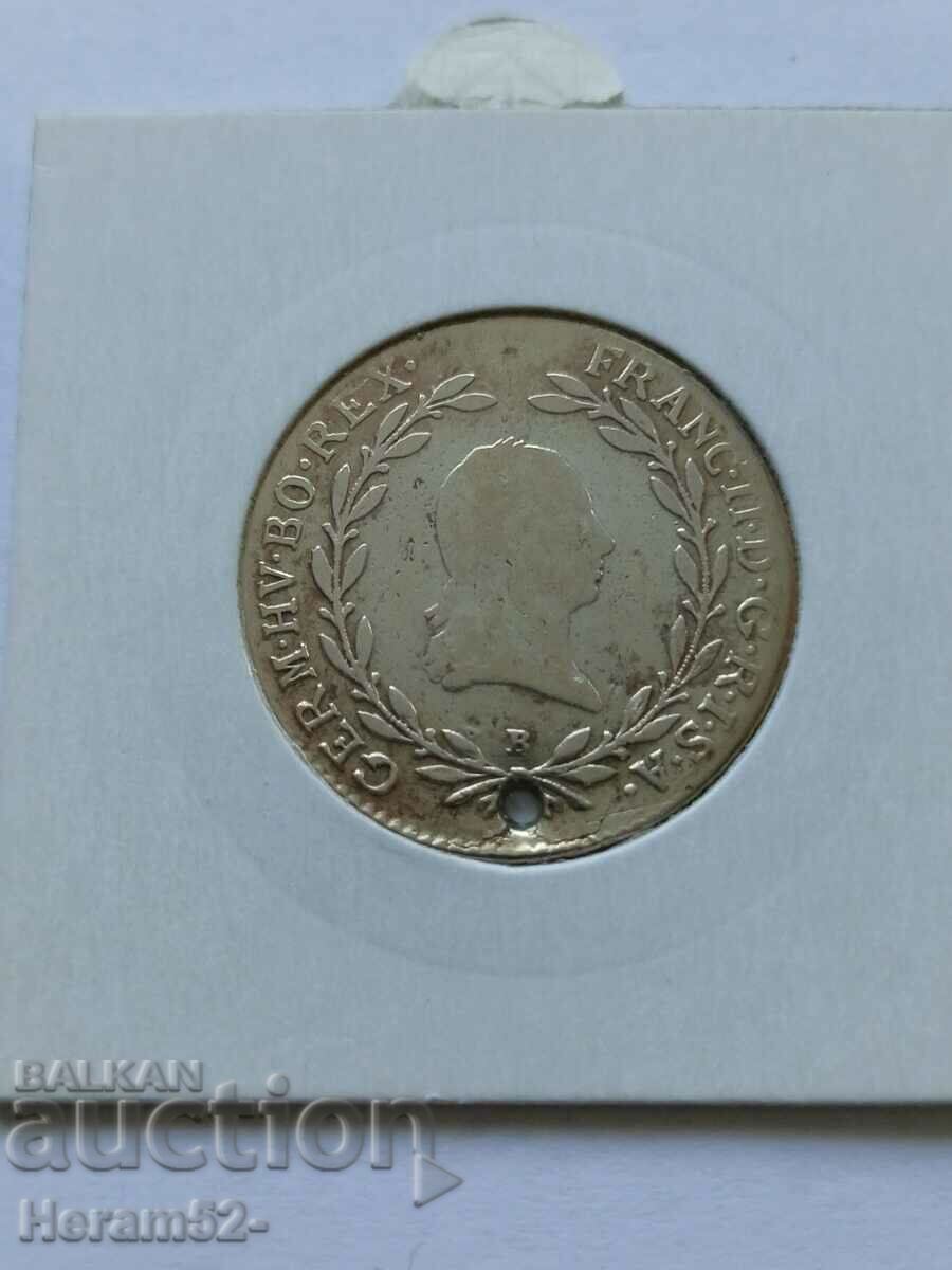 20 Kreuzer 1794 B Franz II Austria with price 39.00 BGN | € 19.94 20 Kreuzer 1794 B Franz II Austria with price 39.00 BGN | € 19.94