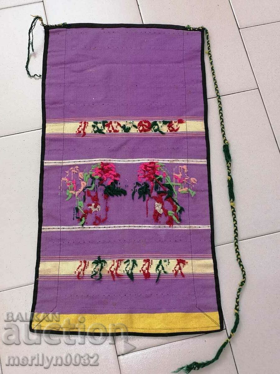 Șorț vechi țesut, brodat și brodat, costum sarma, sukman - 6