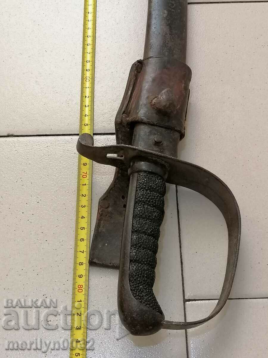 Hungarian Artillery Saber WW1 lopus cania checker cleaver - 5 Hungarian Artillery Saber WW1 lopus cania checker cleaver - 5