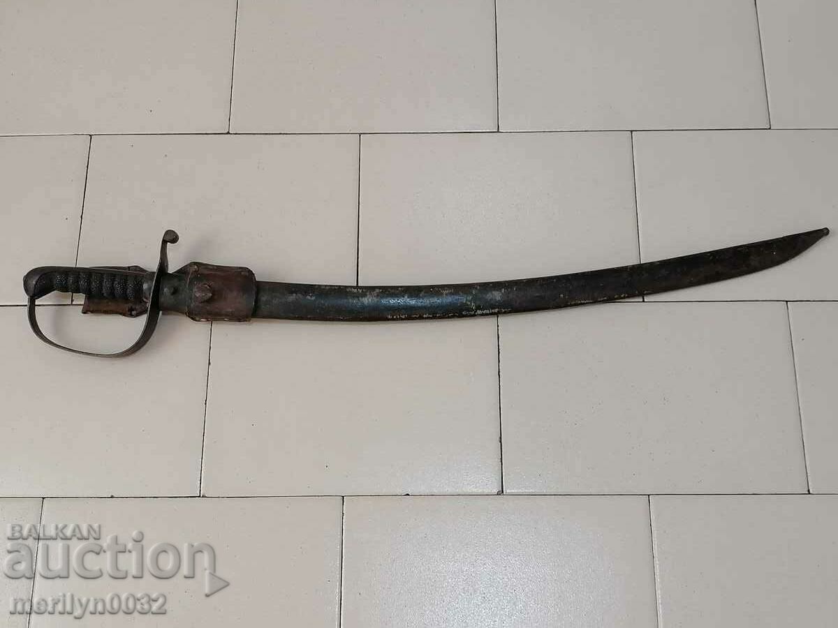 Hungarian Artillery Saber WW1 lopus cania checker cleaver - 7 Hungarian Artillery Saber WW1 lopus cania checker cleaver - 7