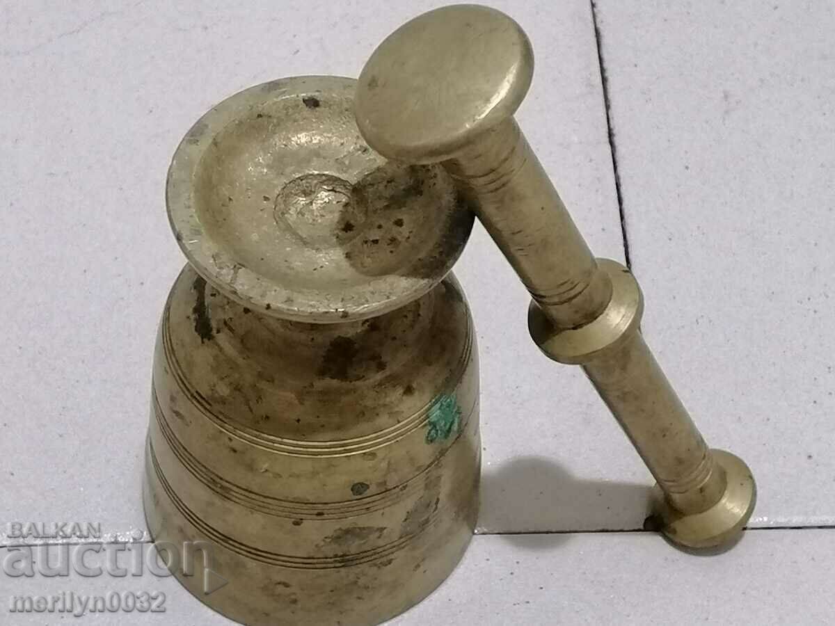 Old bronze mortar, pestle, mortar - 6 Old bronze mortar, pestle, mortar - 6