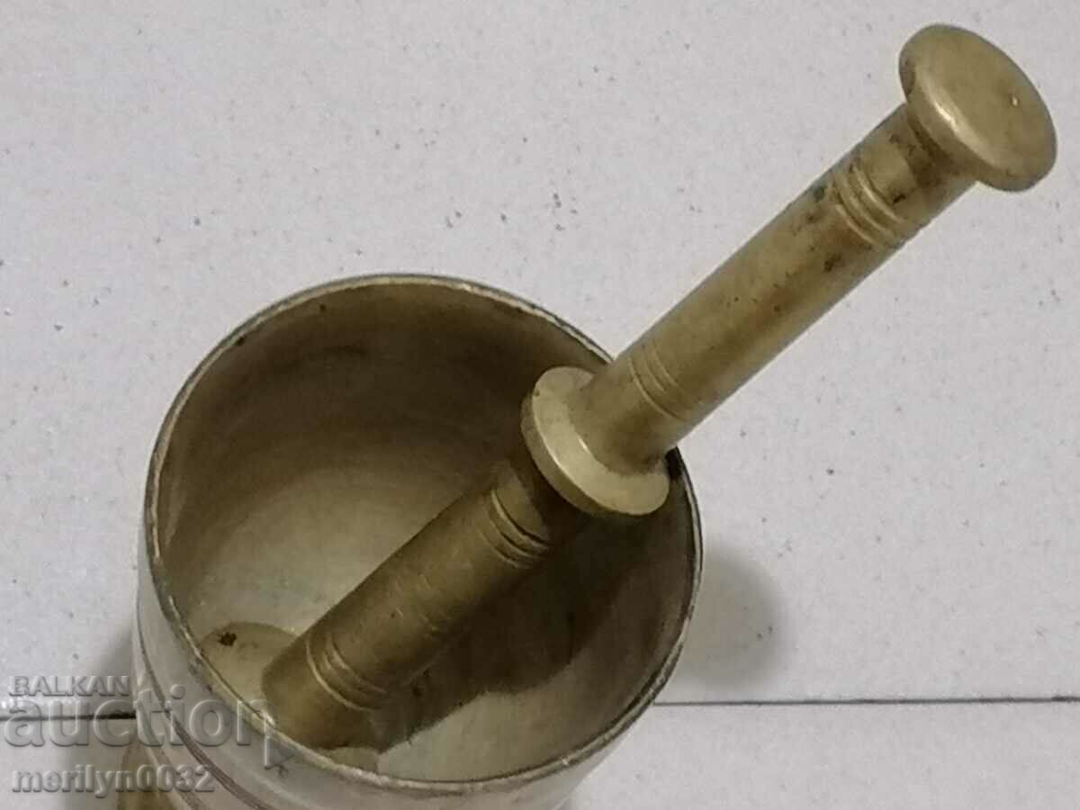 Old bronze mortar, pestle, mortar - 7 Old bronze mortar, pestle, mortar - 7