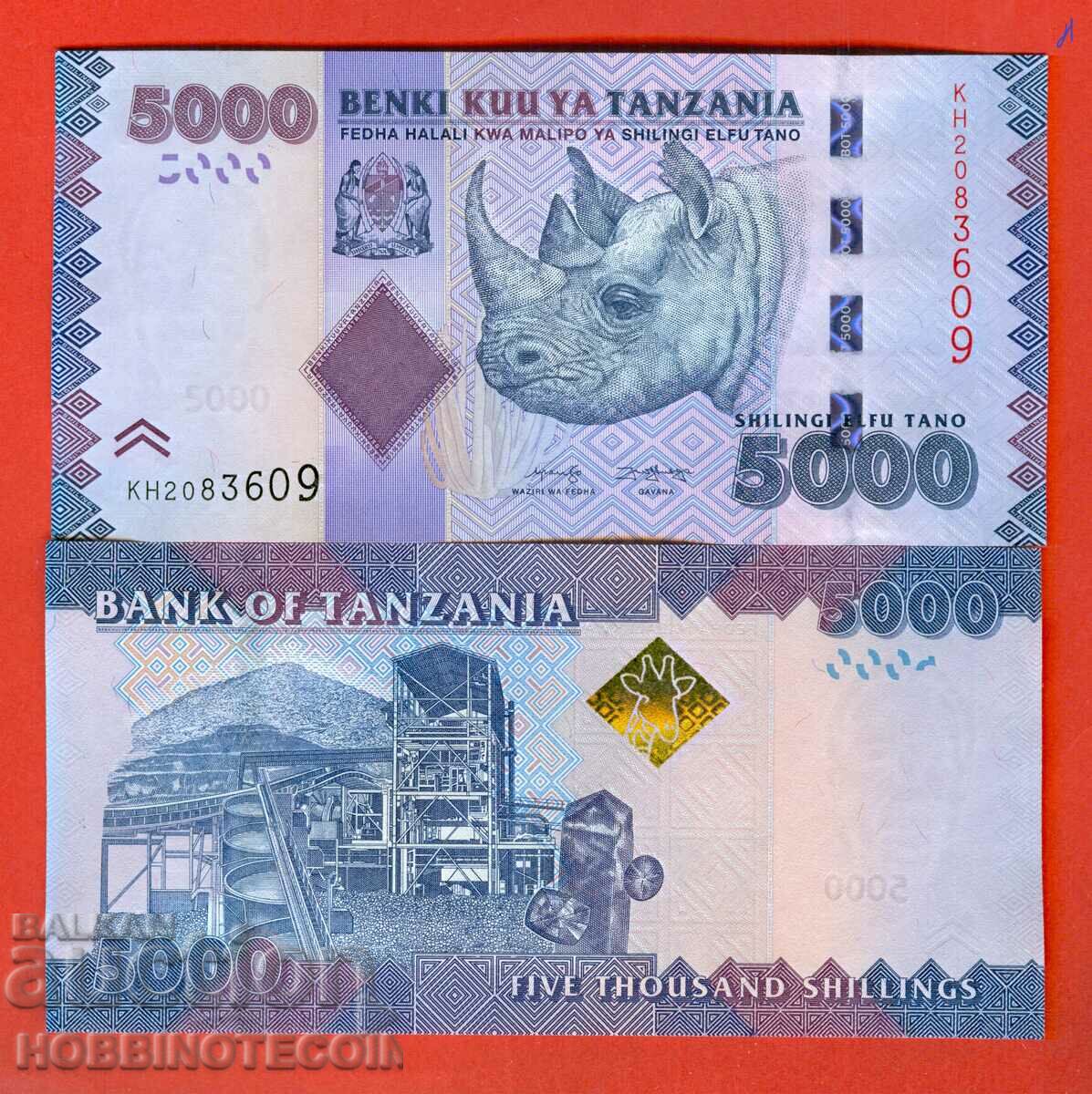 TANZANIA TANZANIA 5000 Shilling emisiune - emisiune 2020 NOU UNC