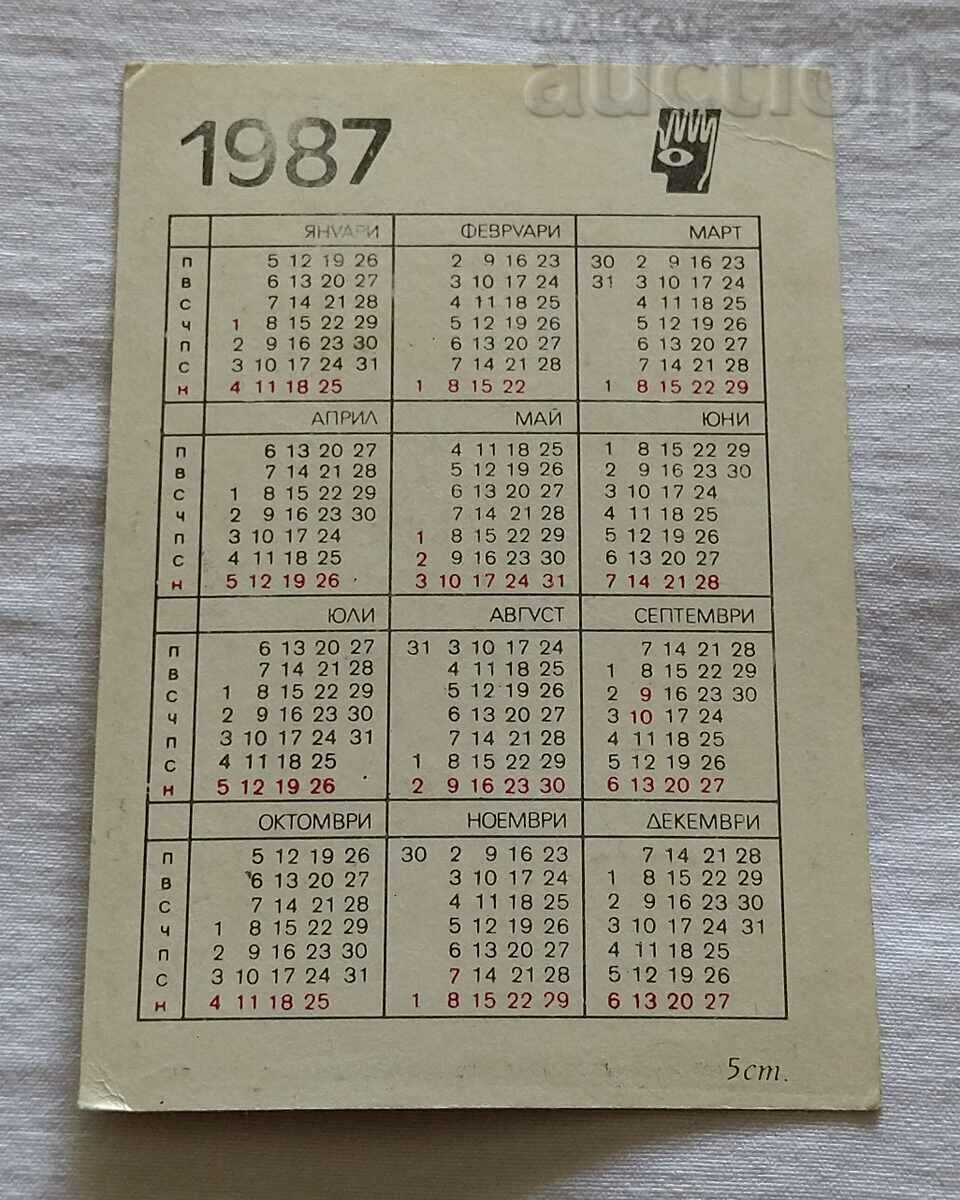 AIRPLANE B-35 1937 CALENDAR 1987 with price 2.00 BGN | € 1.02 AIRPLANE B-35 1937 CALENDAR 1987 with price 2.00 BGN | € 1.02