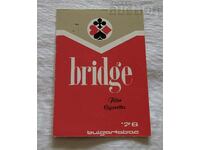 BRIDGE CIGARETTES BULGARTABAK CALENDAR 1976