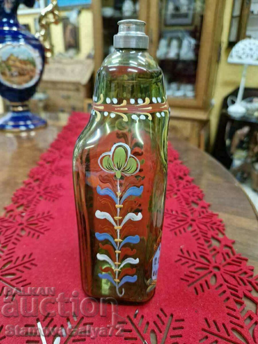 Delivery of Unique antique German hand painted bottle Delivery of Unique antique German hand painted bottle