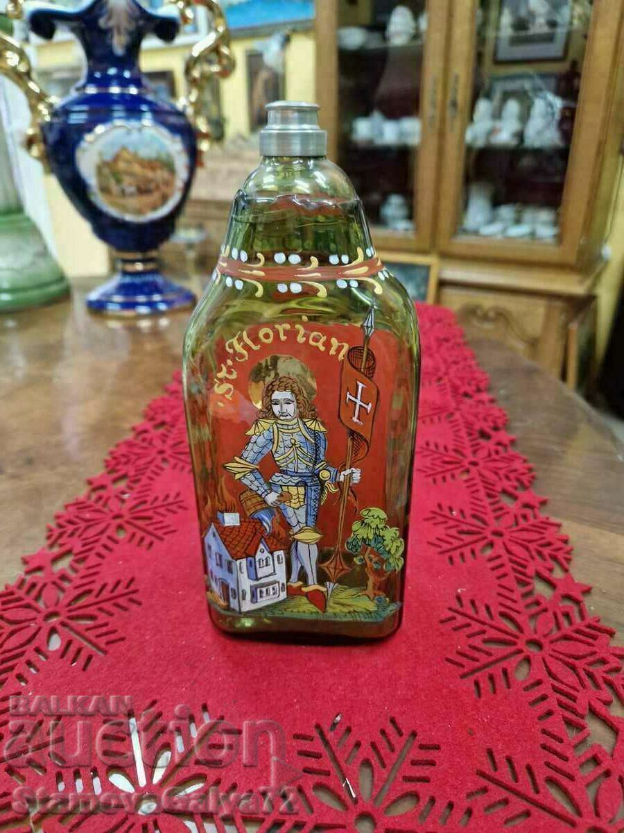Unique antique German hand painted bottle Unique antique German hand painted bottle