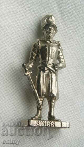 Auction Metal figurines Swiss soldiers figures - 4 pieces Auction Metal figurines Swiss soldiers figures - 4 pieces