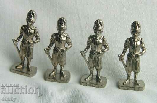 Метални фигурки фигури войници Швейцария - 4 броя