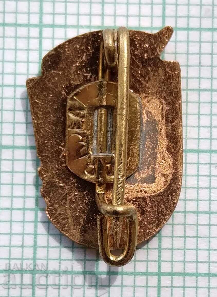 Auction 13658 Badge - Polisportiv - Romania - bronze enamel Auction 13658 Badge - Polisportiv - Romania - bronze enamel