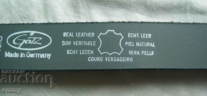 GOTZ brand women's belt, Germany - with number, genuine leather - 6 GOTZ brand women's belt, Germany - with number, genuine leather - 6