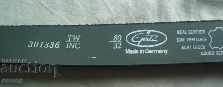 GOTZ brand women's belt, Germany - with number, genuine leather - 7 GOTZ brand women's belt, Germany - with number, genuine leather - 7