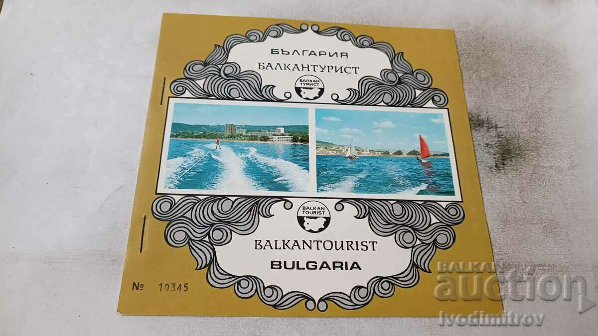 Carnet with number NRB BALKANTURIST BULGARIA