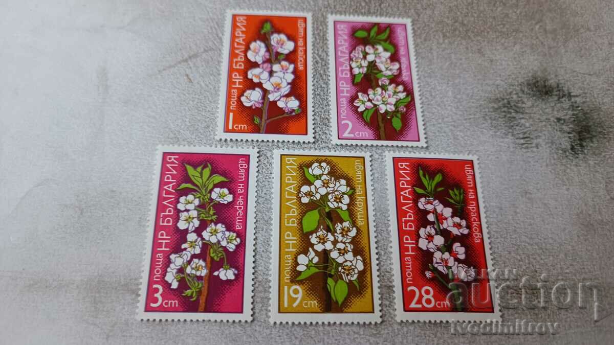 Timbre poștale NRB Flori de pomi fructiferi