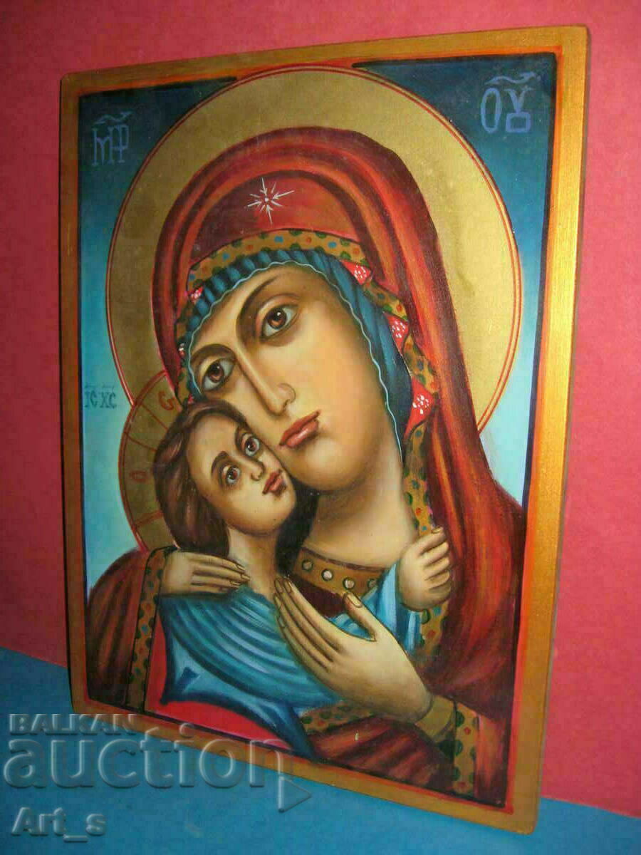 Παναγία και Παιδί μεγάλη επαγγελματικά κατασκευασμένη εικόνα με τιμή 149.99 BGN | € 76.69 Παναγία και Παιδί μεγάλη επαγγελματικά κατασκευασμένη εικόνα με τιμή 149.99 BGN | € 76.69