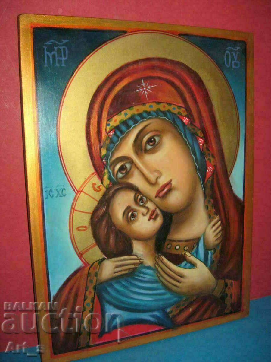 Δημοπρασία Παναγία και Παιδί μεγάλη επαγγελματικά κατασκευασμένη εικόνα Δημοπρασία Παναγία και Παιδί μεγάλη επαγγελματικά κατασκευασμένη εικόνα