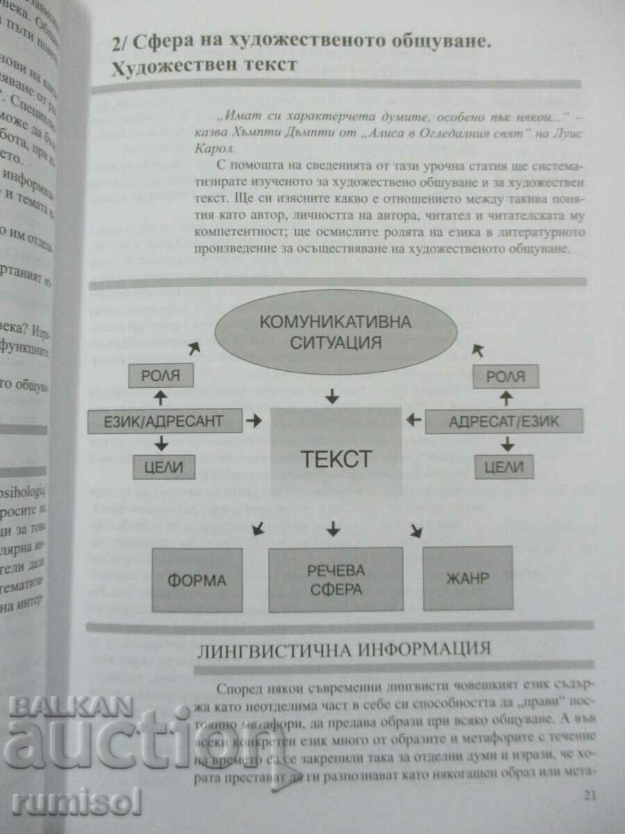 Auction  Bulgarian language - 10th grade, Tatyana Angelova, Prosveta