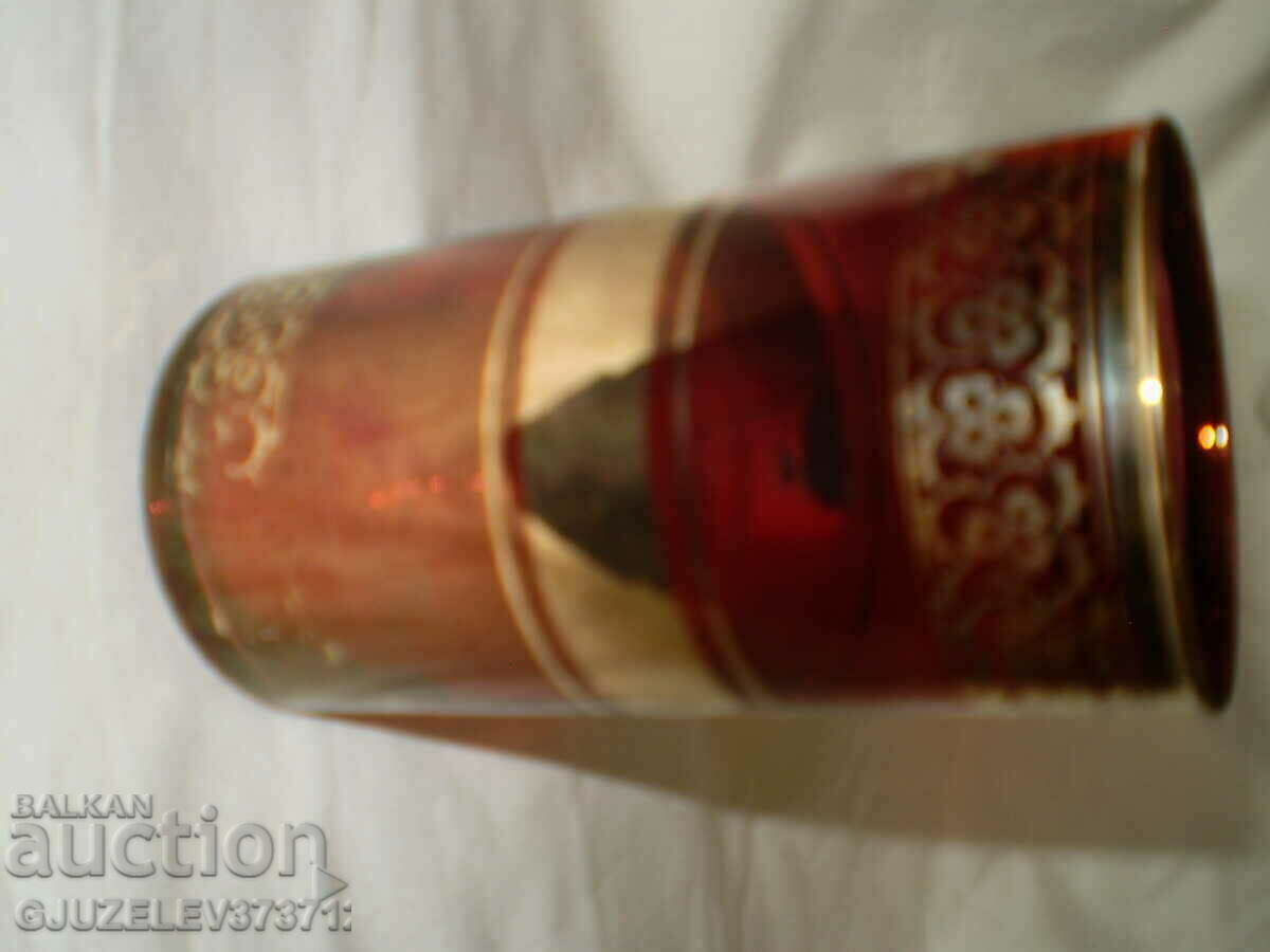 Retro Two glass cups gold decoration - 6 Retro Two glass cups gold decoration - 6