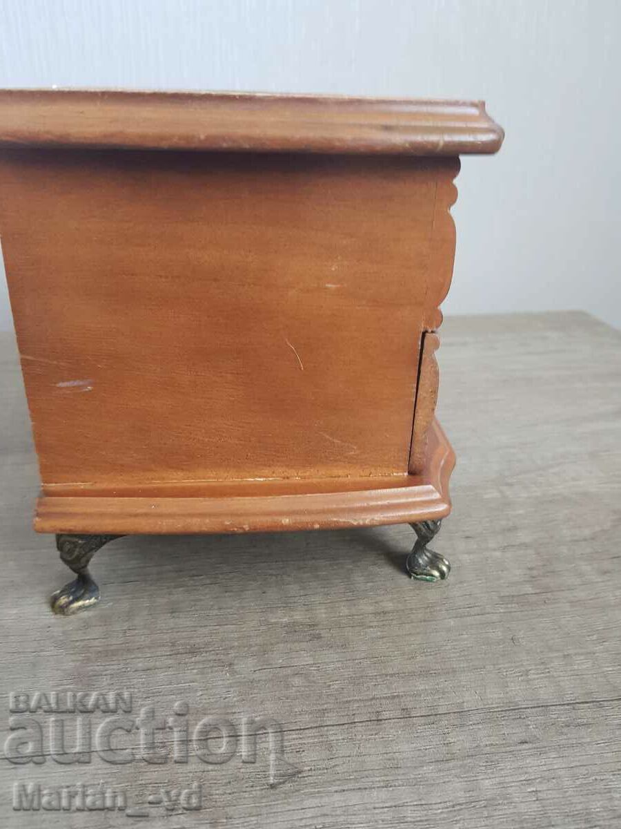 Vintage wooden box, jewelry cabinet - 6