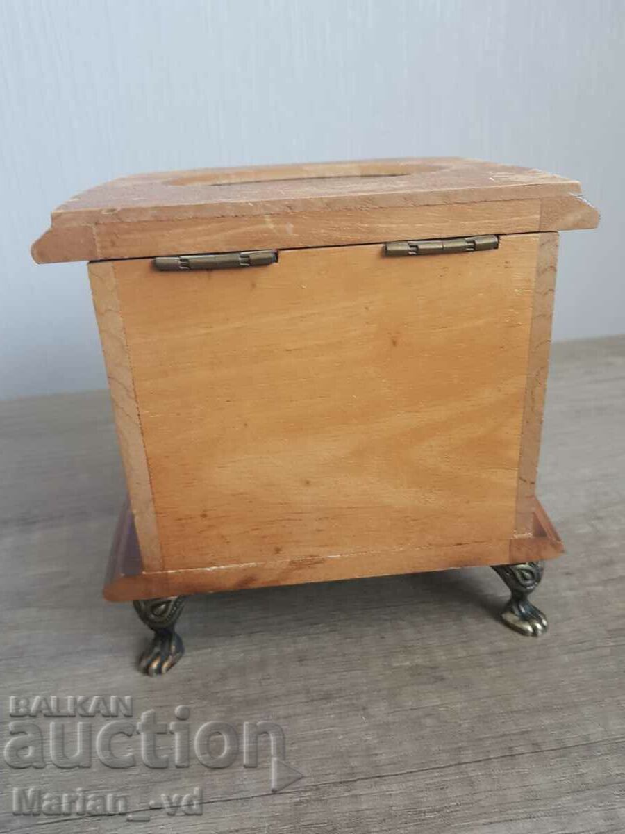 Vintage wooden box, jewelry cabinet - 7