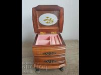Vintage wooden box, jewelry cabinet