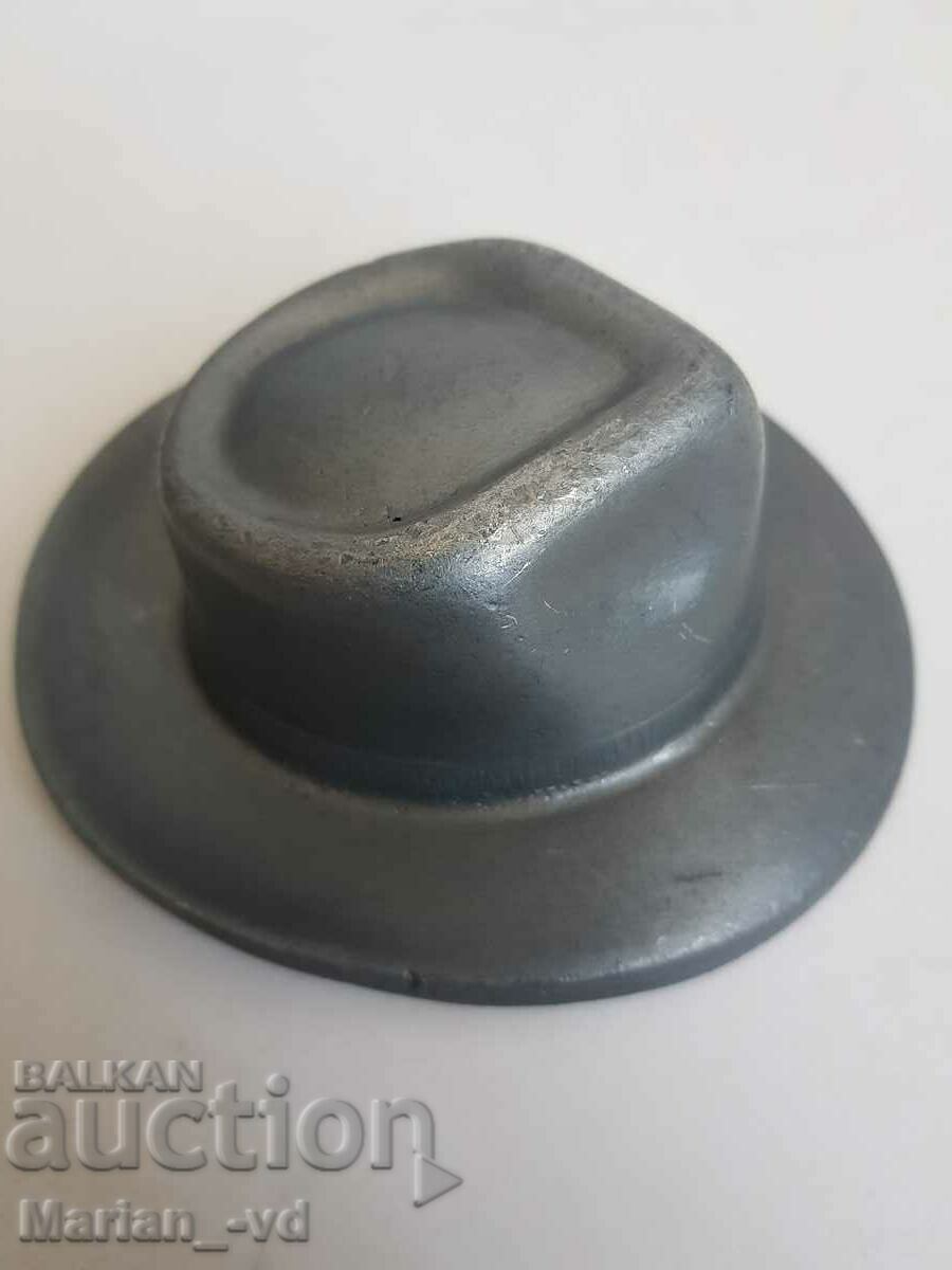 Old souvenir metal cowboy hat - 6 Old souvenir metal cowboy hat - 6