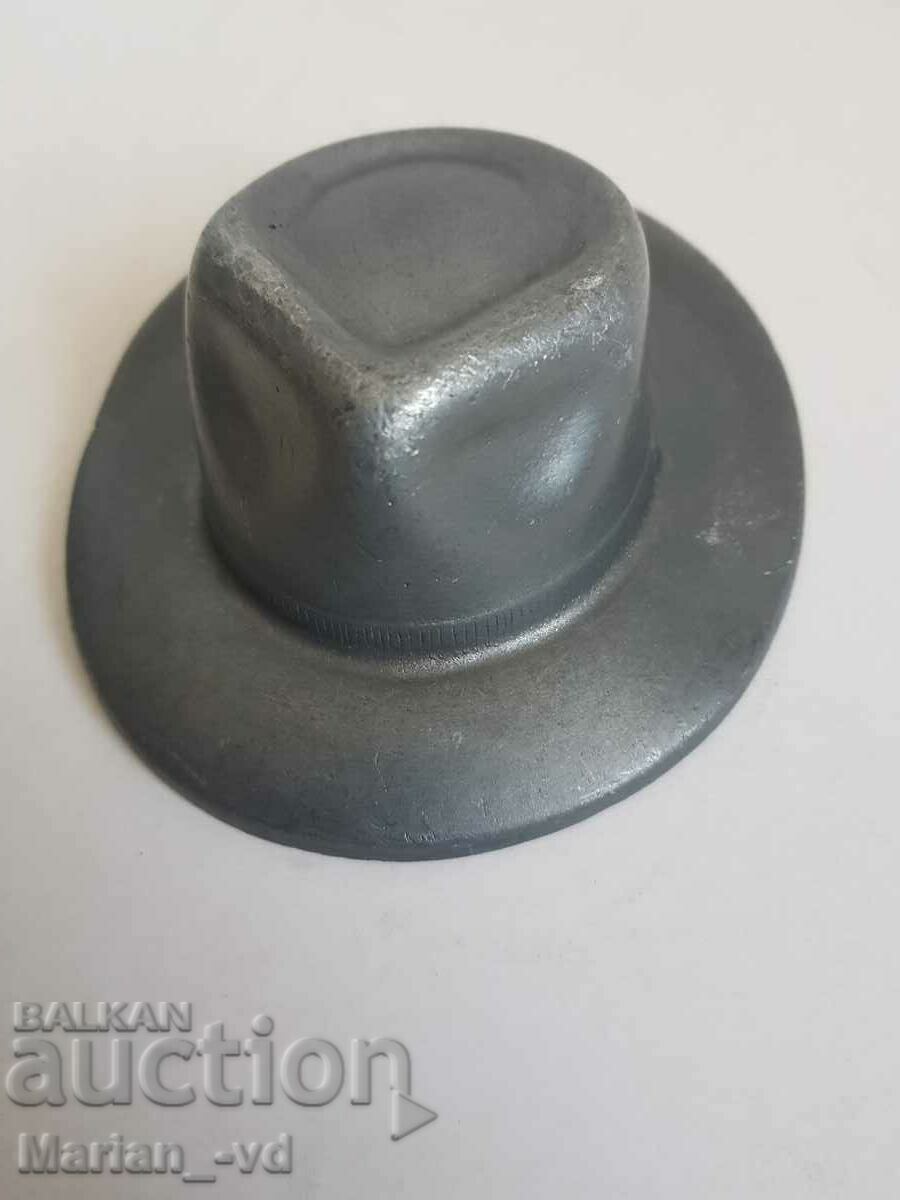 Old souvenir metal cowboy hat - 7 Old souvenir metal cowboy hat - 7