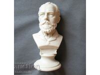 Old statuette figure bust Tchaikovsky porcelain Germany