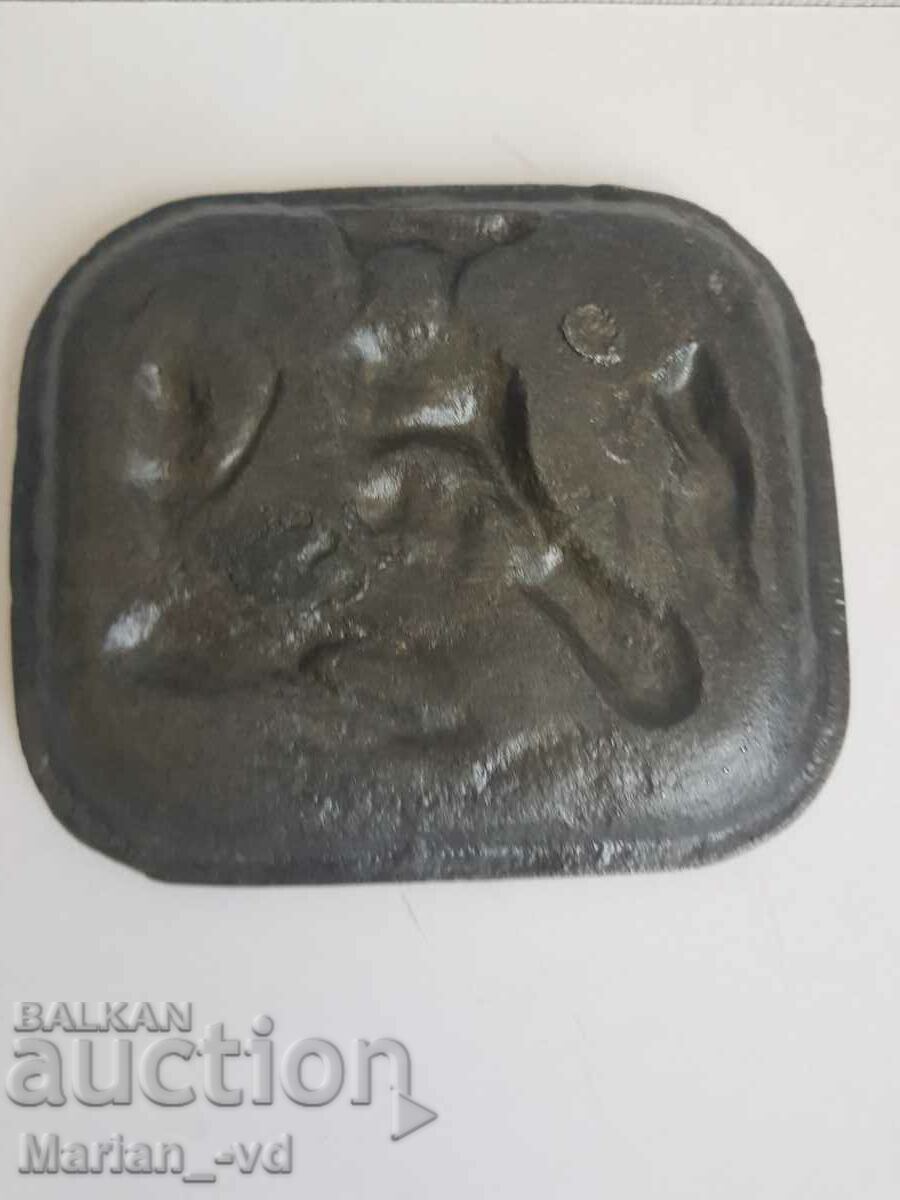 Placa din fonta cu scena - 5