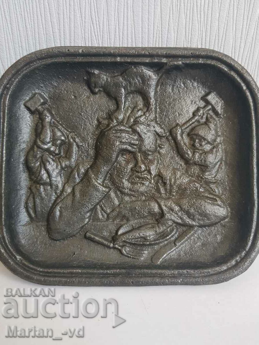 Placa din fonta cu scena - 6