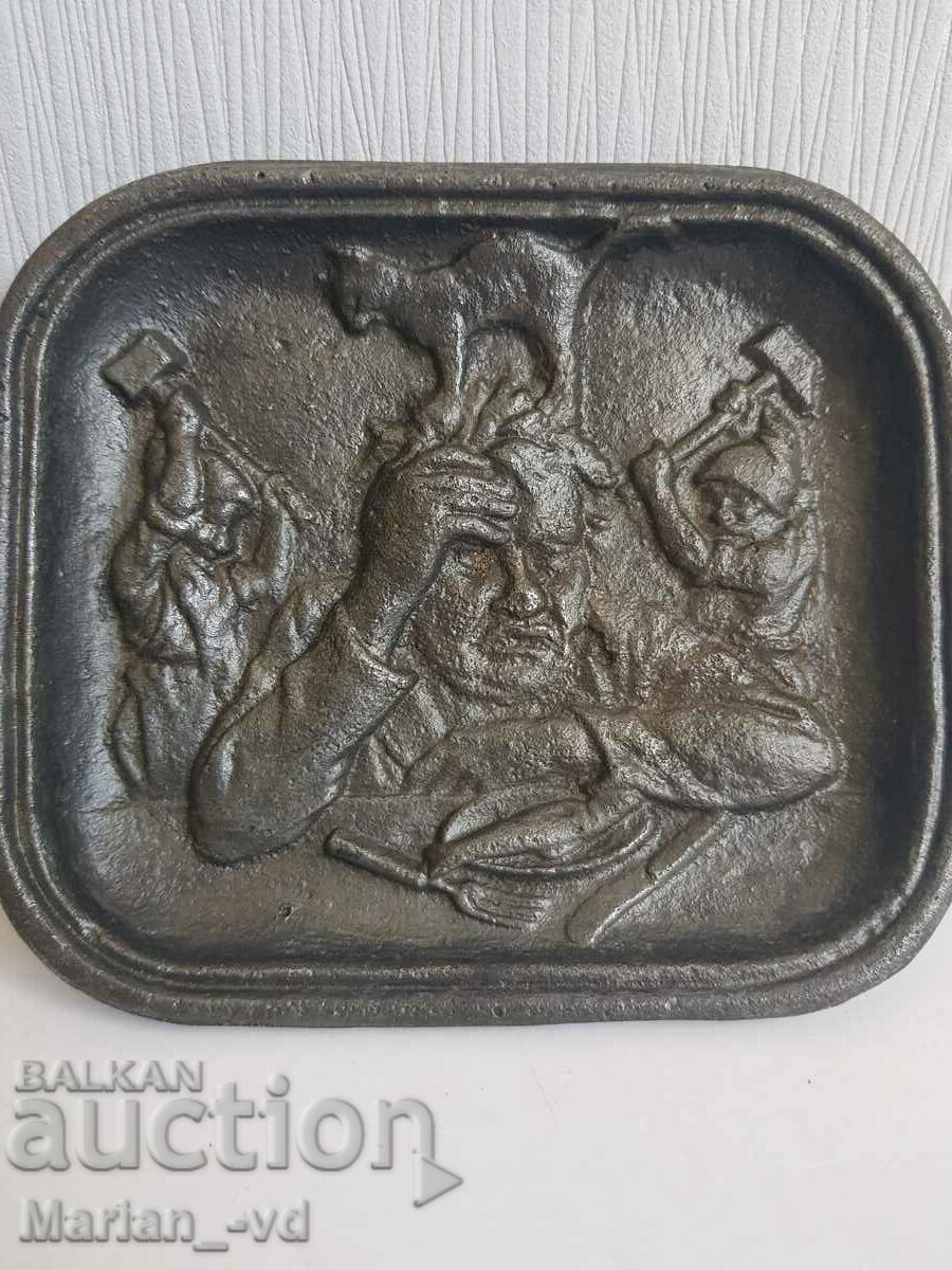 Placa din fonta cu scena - 7