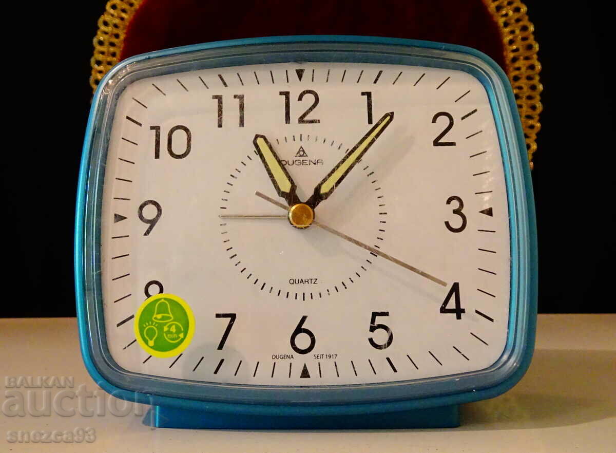 Dugena German table clock.