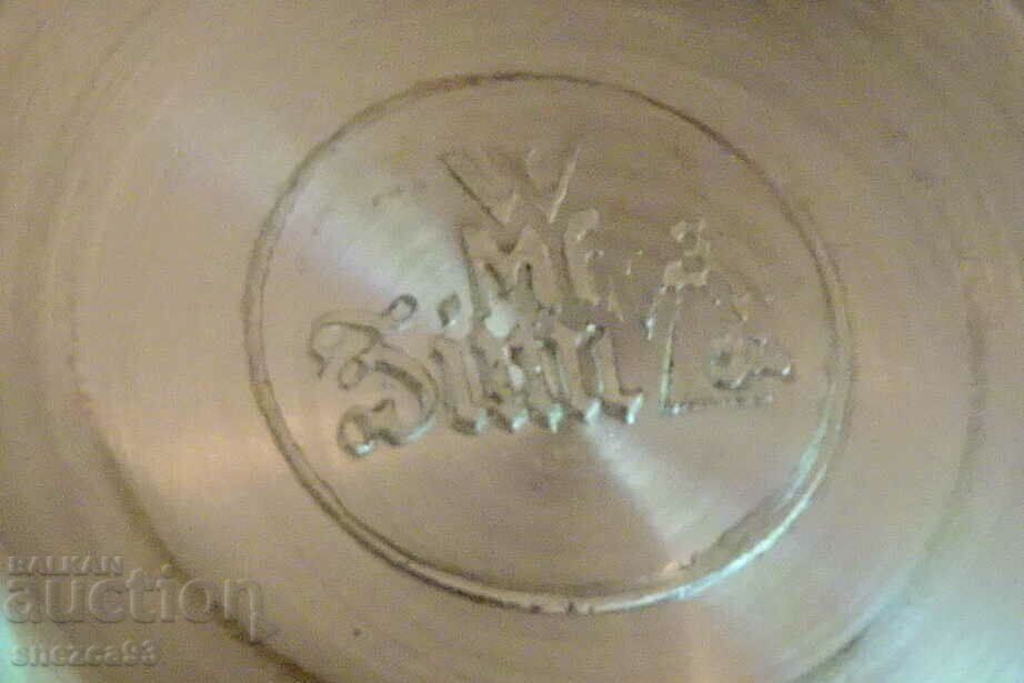 WMF pewter cup, paintings by Carl Spitzweg. - 5 WMF pewter cup, paintings by Carl Spitzweg. - 5