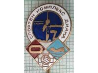 13672 Badge - Sports Complex Diana - bronze enamel