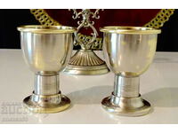 Silver Plated Cups, WMF Running Ostrich 1850