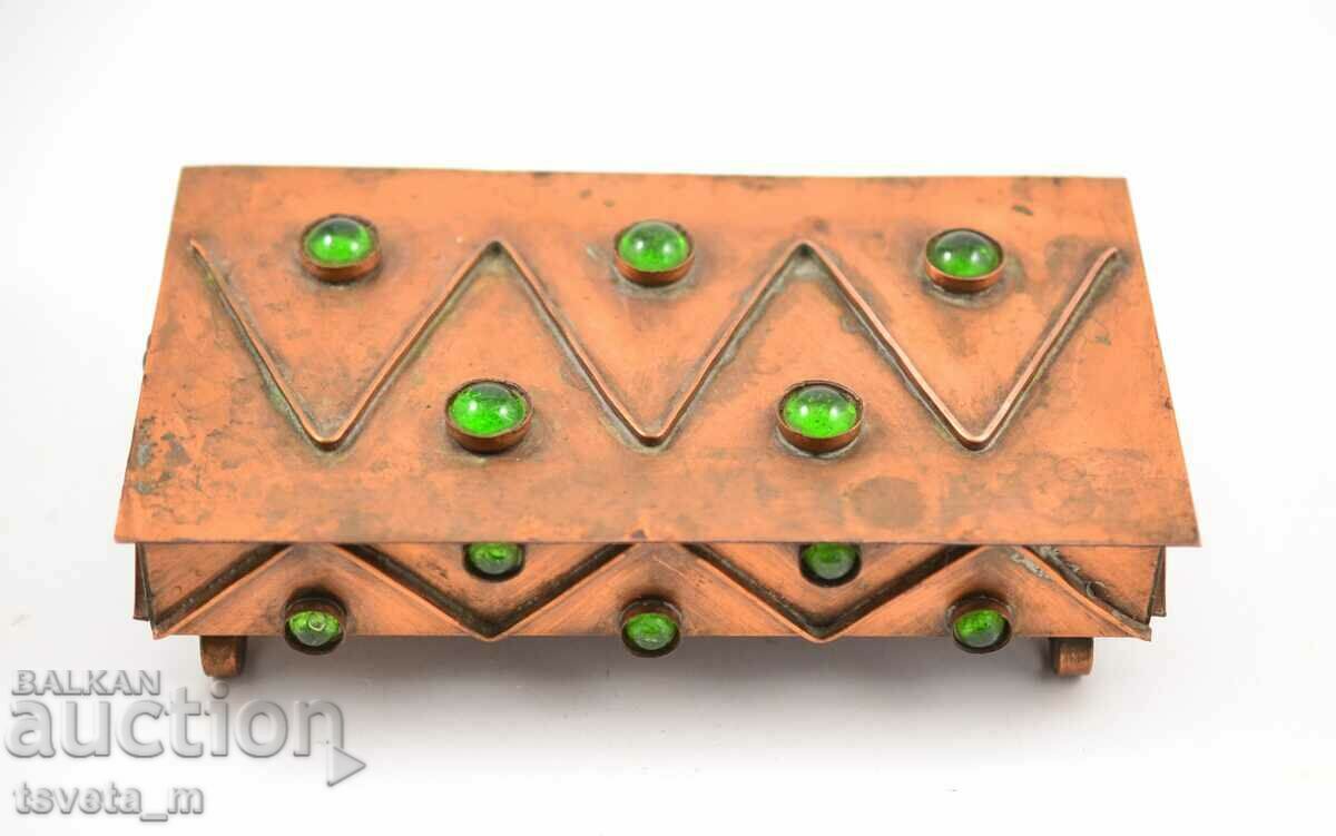Jewelry box, handmade, copper