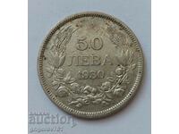 50 leva argint Bulgaria 1930 - monedă de argint #90