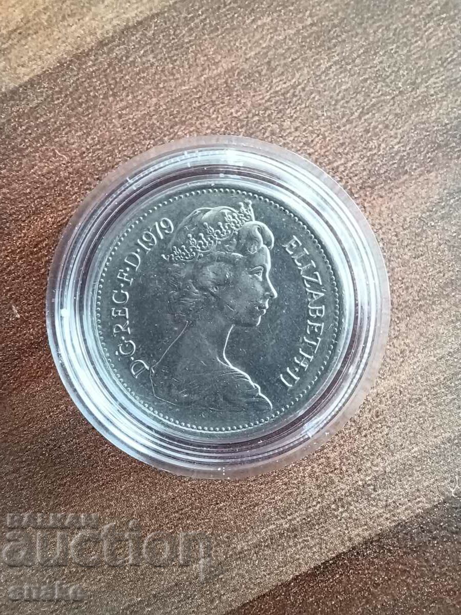 Great Britain 5 pence 1979 with price 0.79 BGN | € 0.40 Great Britain 5 pence 1979 with price 0.79 BGN | € 0.40