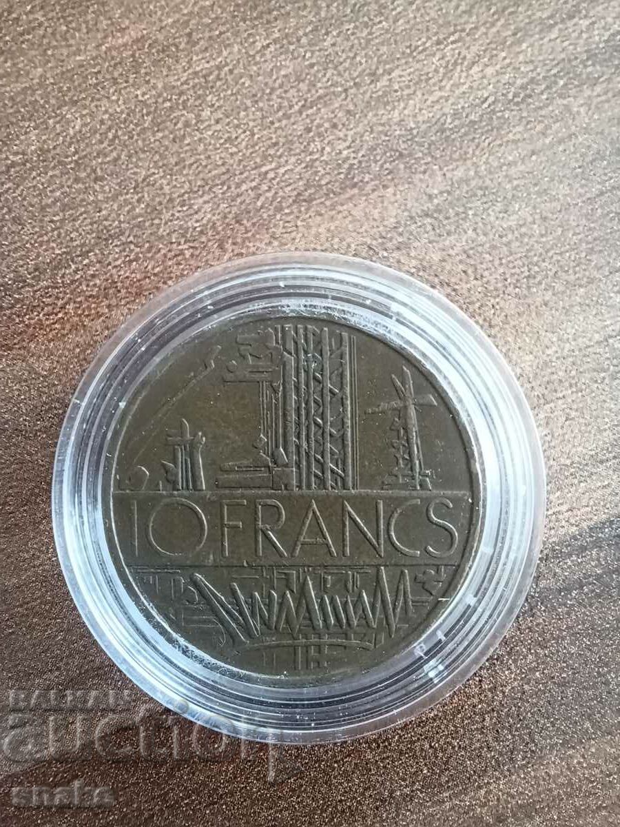 Франция 10 франка  1977г.